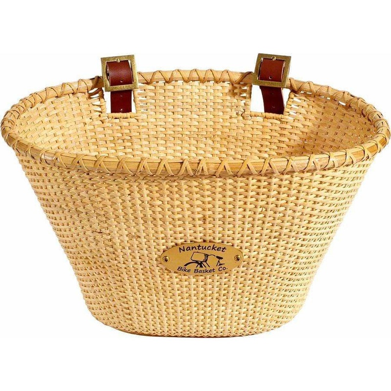 Nantucket Lightship Front Basket, Oval Shape Natural