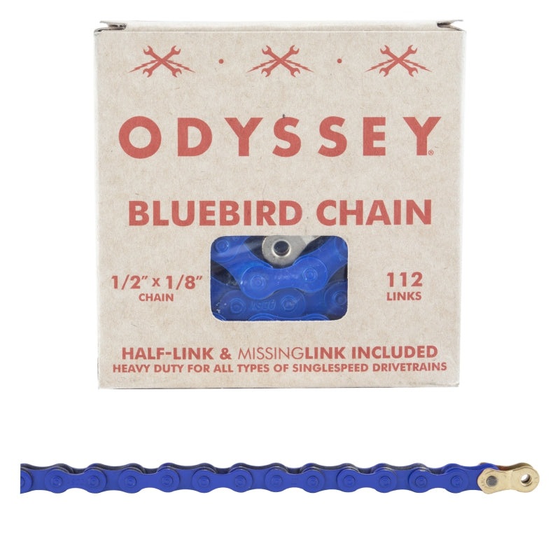 Bluebird Chain – Single Speed 1/2″ x 1/8″ 112 Links Blue