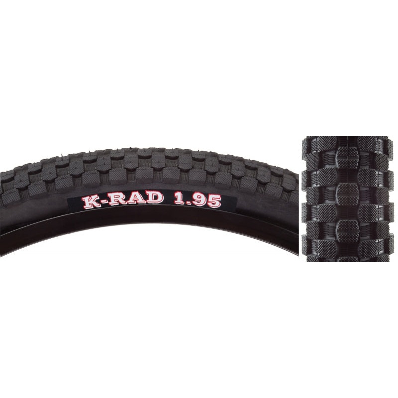 K-Rad Tire – 20 x 1.95 Clincher Wire Black
