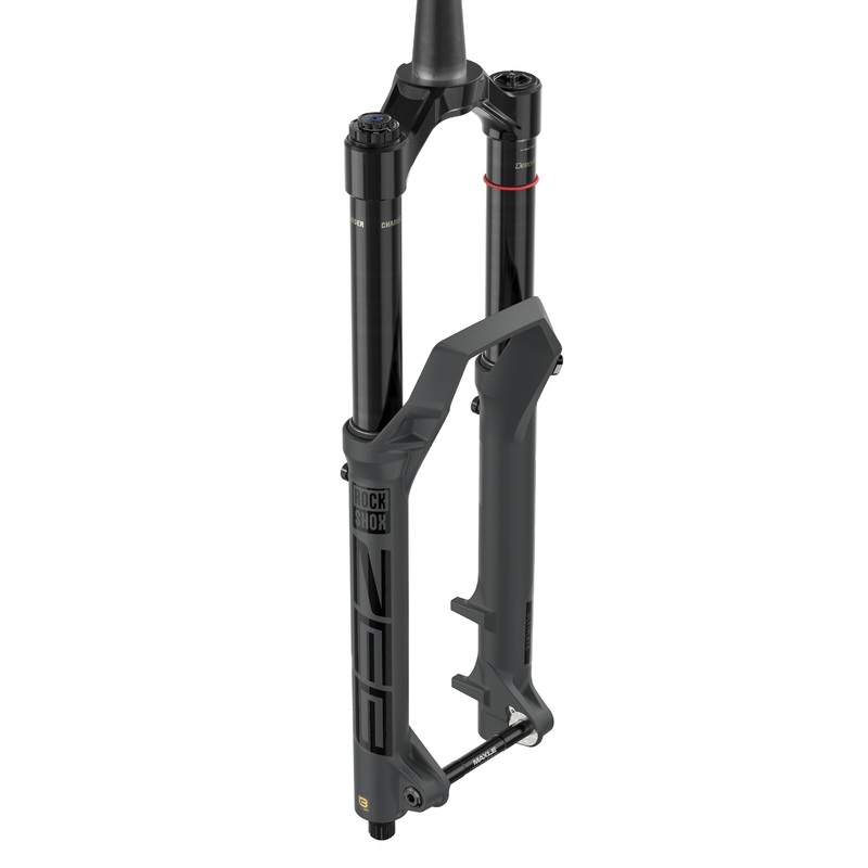 Rockshox Zeb Ultimate Charger 3.1 RC2 Fork – 27.5 Inch – 1 1/8th – 1.5 Inch Tapered – 15x110mm Boost – 180mm Travel – 44mm – Charger 3.1 RC2 W/Buttercups – Matte Grey