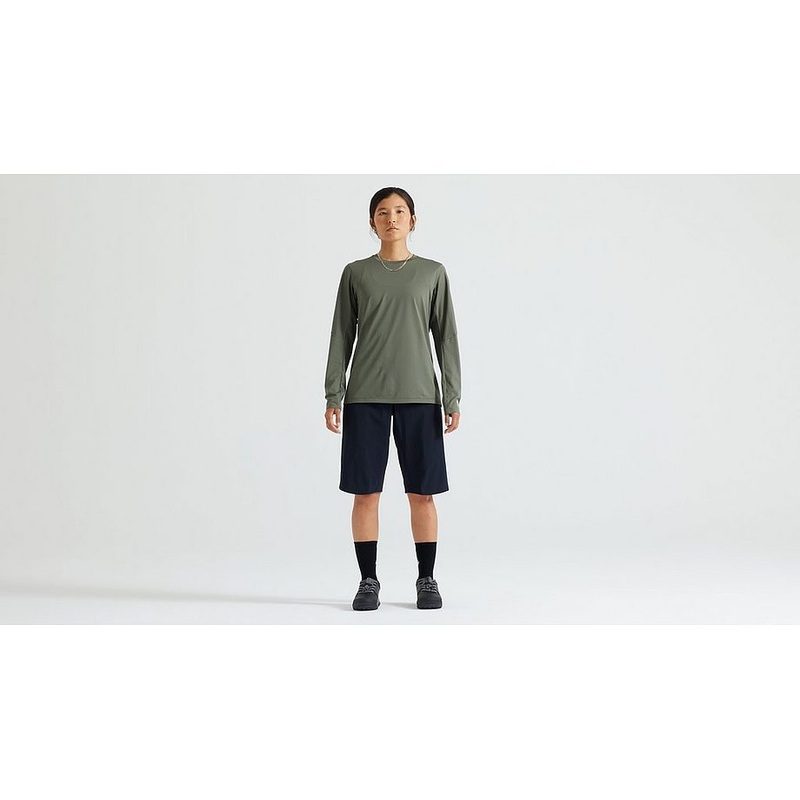 Specialized Gravity Training Jersey Ls Wmn Oak Green Xxl