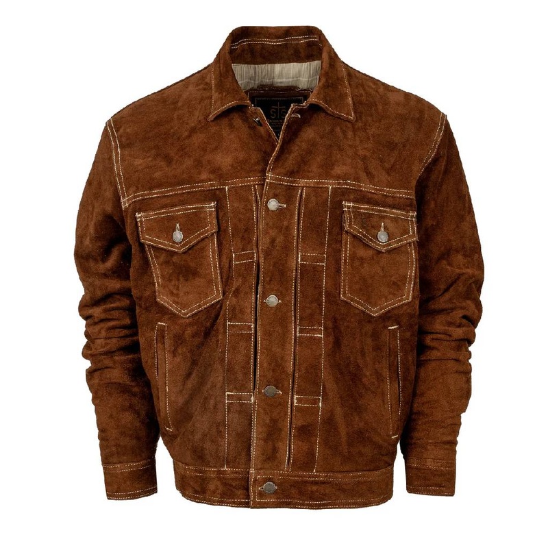 STS Ranchwear Men’s Russell Genuine Reverse Top Grain Suede Jacket