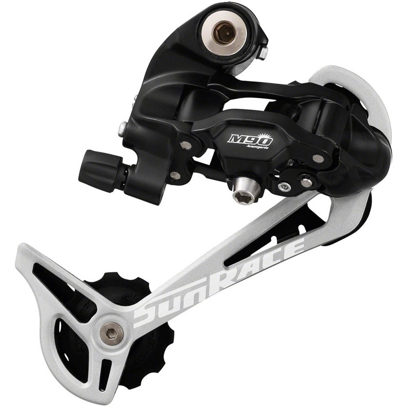 SunRace M97 Rear Derailleur – 9-Speed Long Cage Black