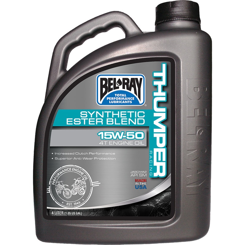BEL-RAY Thumper Synthetic Ester Blend 4T Engine Oil 15W-50 – 4L
