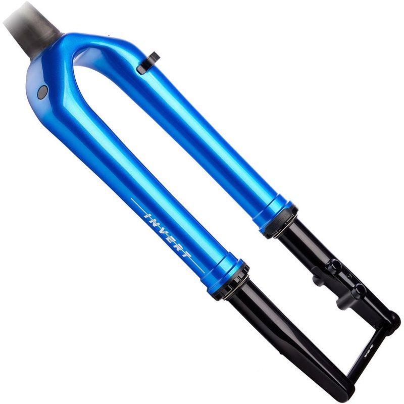 Cane Creek Invert CS 30th Anniversary Gravel Suspension Fork – 700c 40 mm 12 x 100 mm 45 mm Offset Climb Switch Blue