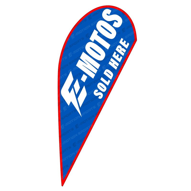E-Motion Sports 2025 Tear Drop Flags (Set of 2) – E-MOTOS