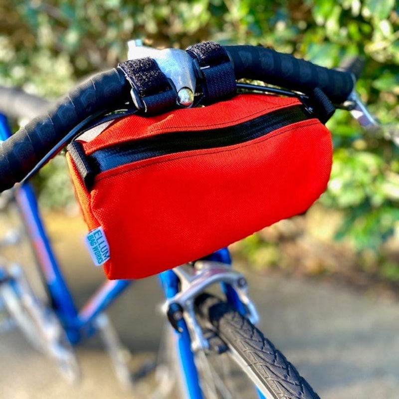 ELLUM BAG WORKS Happy Hour Handlebar Bag – Orange Cordura