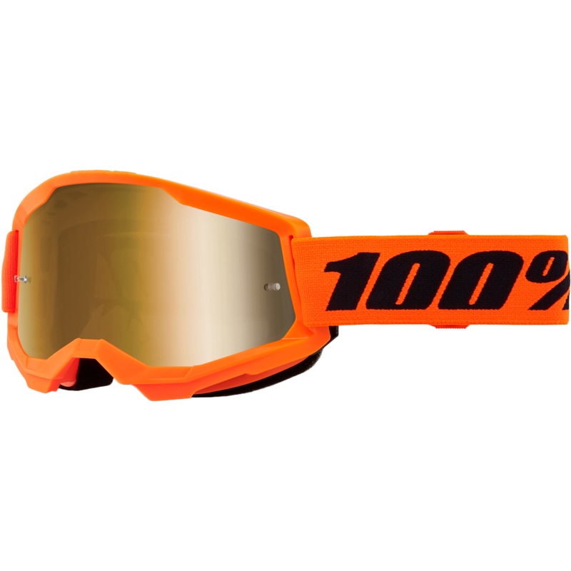 Strata 2 Goggle Neon Orange Mirror Gold Lens