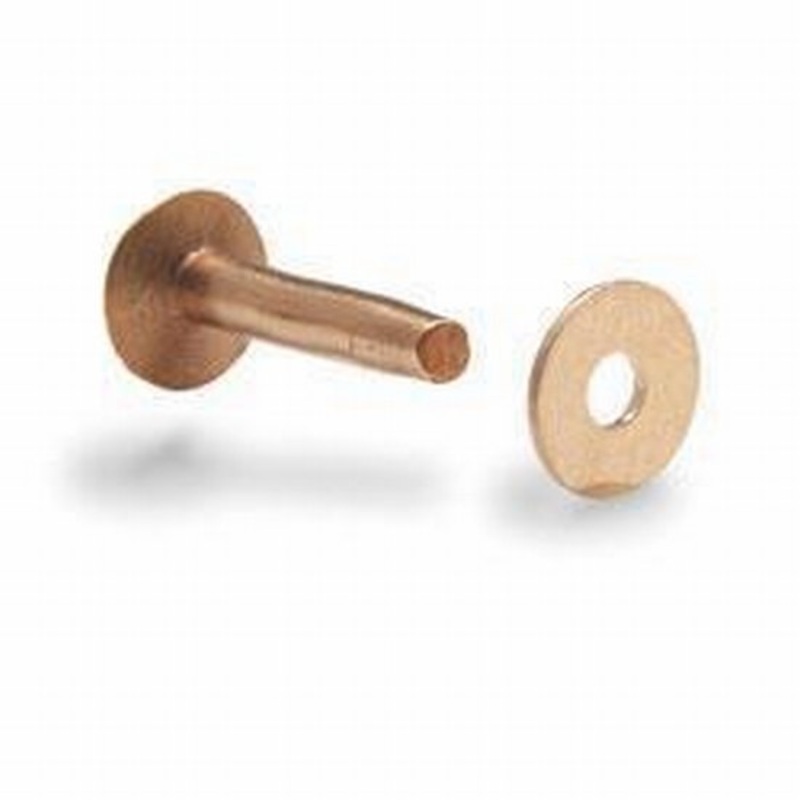 Tandy copper rivets with burrs # 9 19mm (3/4″) per 50