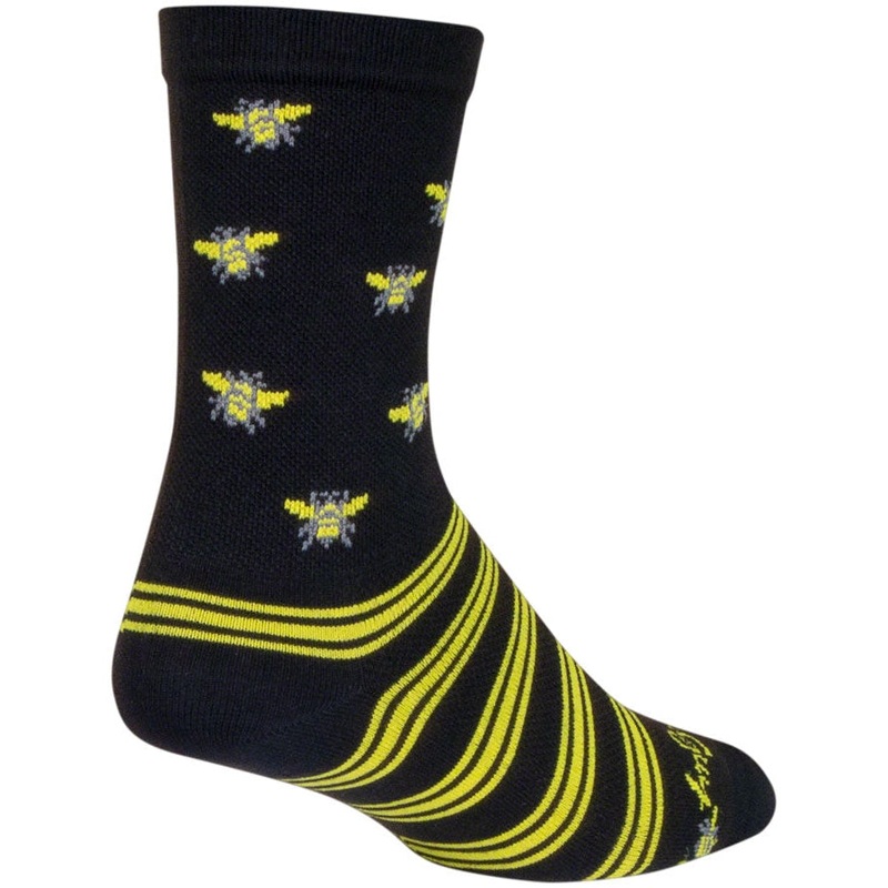 Buzz Crew Bike Socks – Black/Yellow Black/Yellow