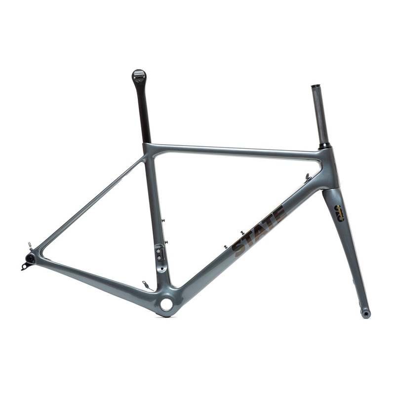 Undefeated Carbon Disc Road Frame & Fork Set – Graphite / Prism