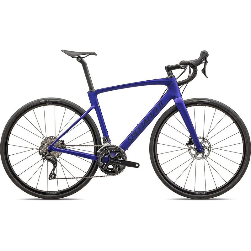 2025 Specialized Roubaix Sport 105 Bike Satin Metallic Sapphire / Blue Onyx 56