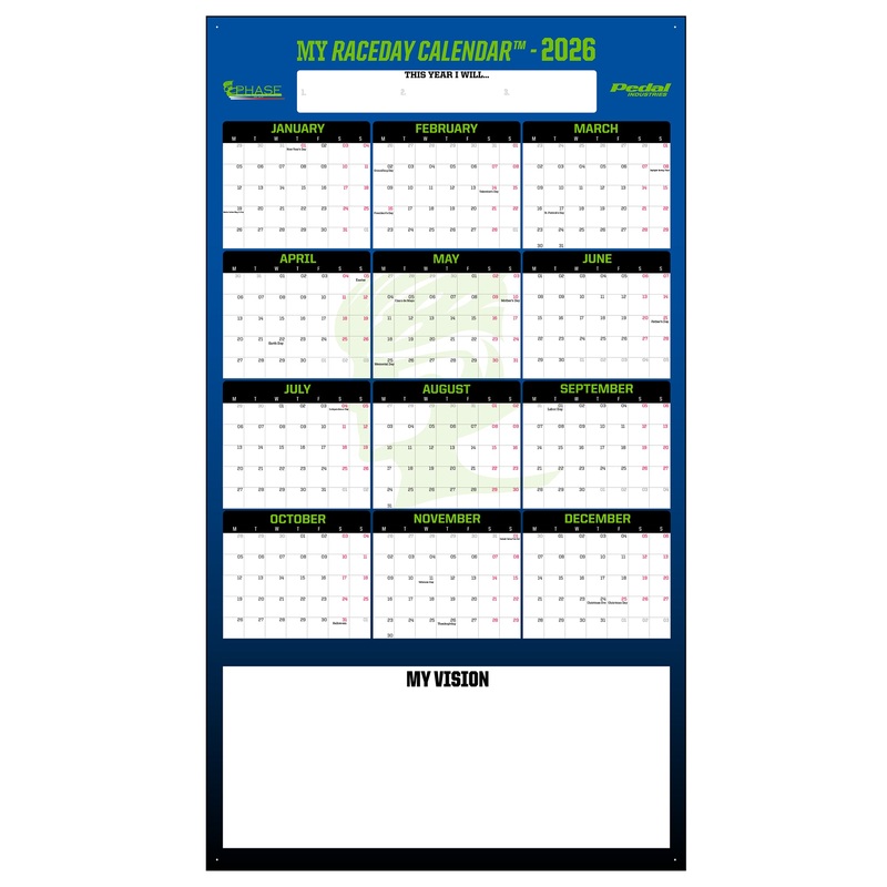 Phase Cycling 2026 GIANT MY RACEDAY CALENDAR