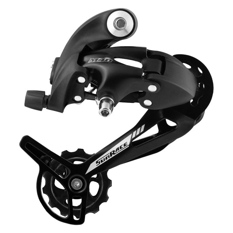 SunRace M41 0S1 Rear Derailleur – 7/8-Speed Long Cage Black