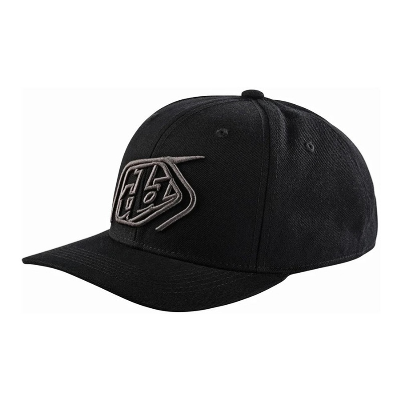 TLD Crop Snapback Hat – One Size Fits Most – Black – Charcoal