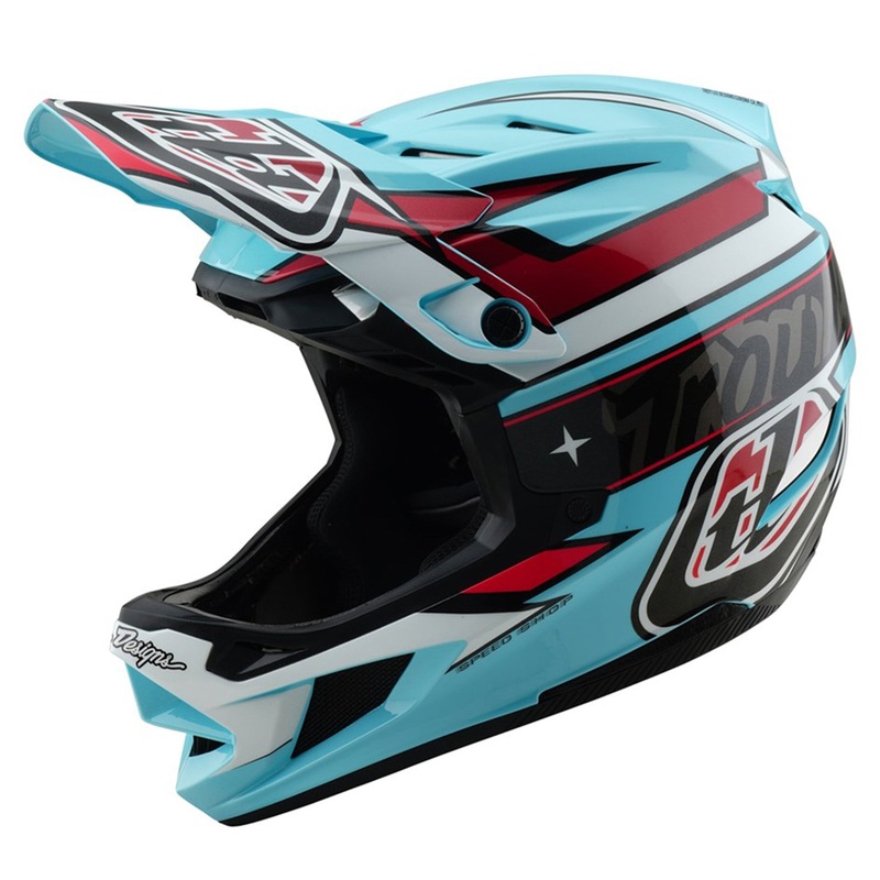 TLD D4 Polyacrylite MIPS Helmet – M/L – Linear Blue
