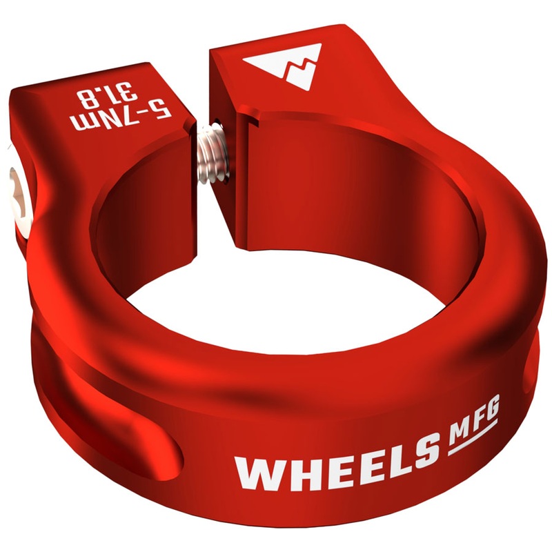 Wheels Manufacturing Seatpost Clamp – 31.8mm Bolt-On Red
