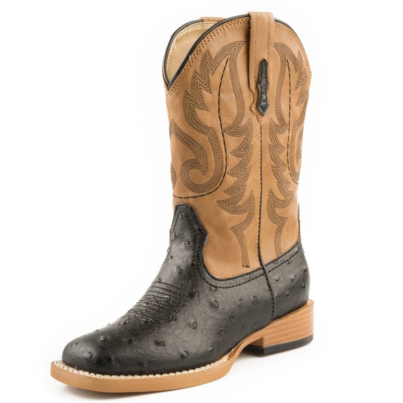 Roper Youth Faux Ostrich Boot
