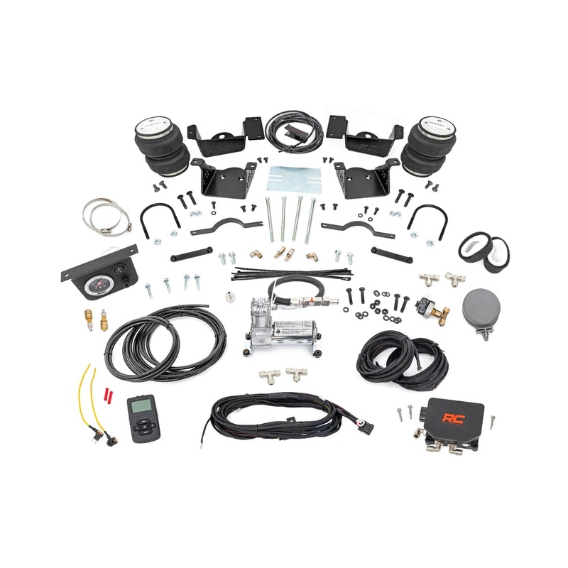 Rough Country | Air Spring Kit w/compressor | Wireless Controller | Chevy/GMC 2500HD/3500HD (20-25) | 10034WC