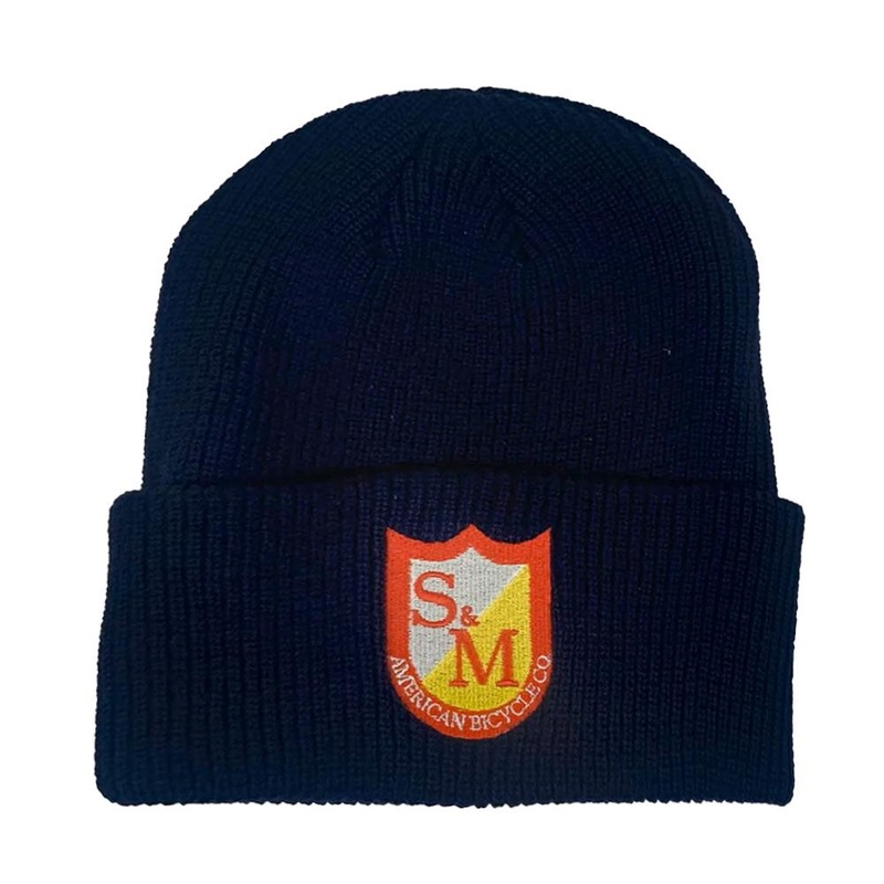 S&M Ribbed Cuffed Beanie – Navy