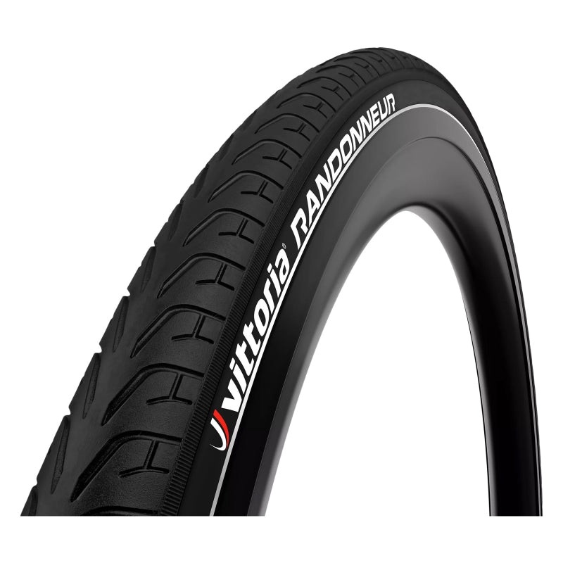 Vittoria Randonneur Reflect Tire – 26 x 1.75 Clincher Wire Black