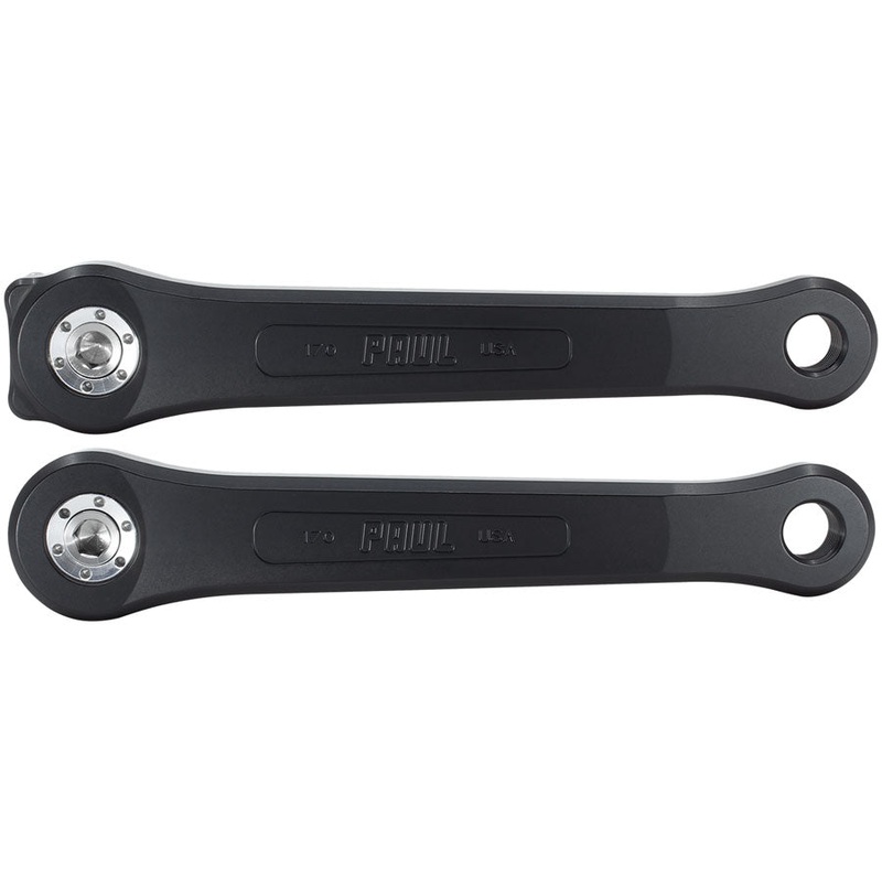 Paul Component Engineering 100% Pure Paul Crankset – 175mm Square Taper JIS Spindle Interface 3-Bolt Type Chainring Mount BLK