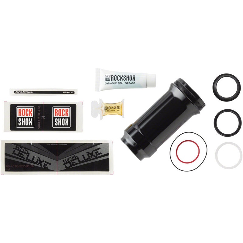 RockShox Rear Shock Air Can Assembly – DebonAir V2 185/210 x 47.5-55mm Deluxe/Super Deluxe A1-B2 2017+ BLK