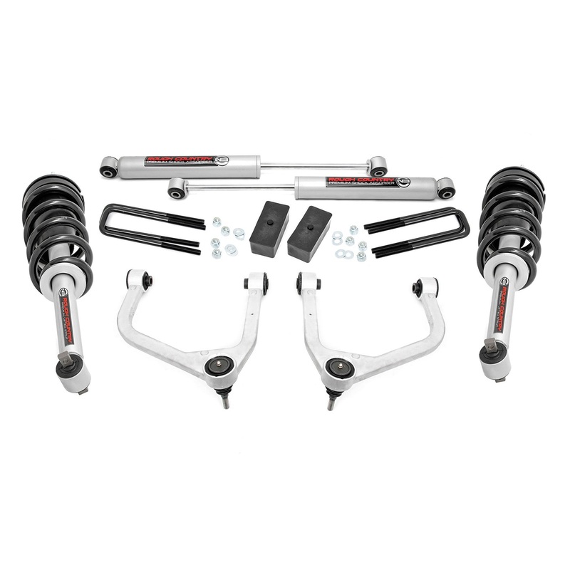 Rough Country | 3.5 Inch Lift Kit | N3 Struts | GMC Sierra 1500 2WD/4WD (2019-2025 & Classic) | 22631