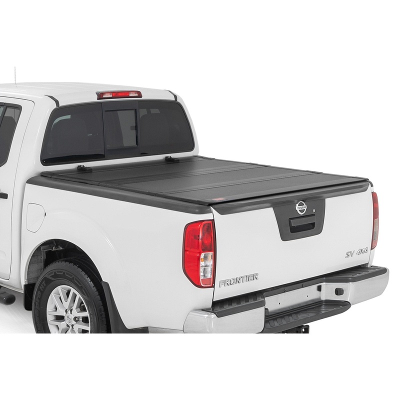 Rough Country | Hard Tri-Fold Flip Up Bed Cover | 5′ Bed | Nissan Frontier 2WD/4WD (05-21) | 49520501
