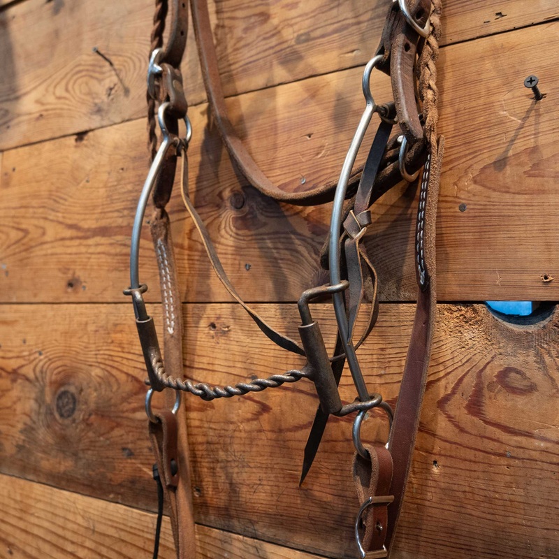 Sliding Gag Twisted Snaffle Bridle Rig