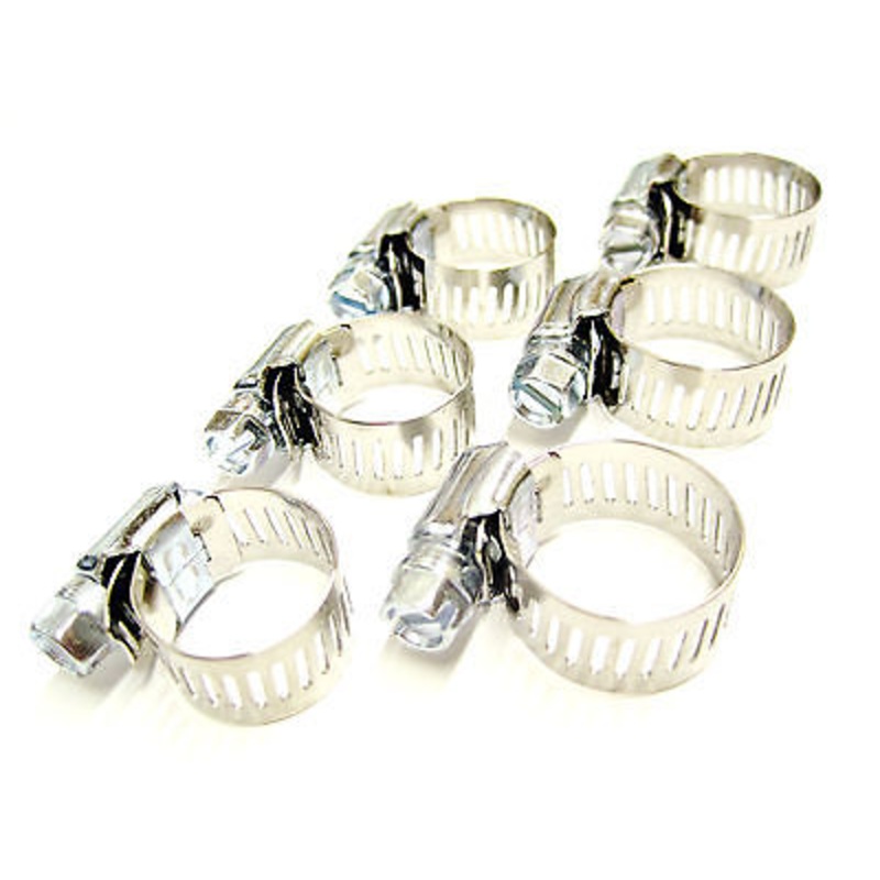 Hose Clamp Set 1/2″ Stainless Steel clamps Triumph Norton BSA