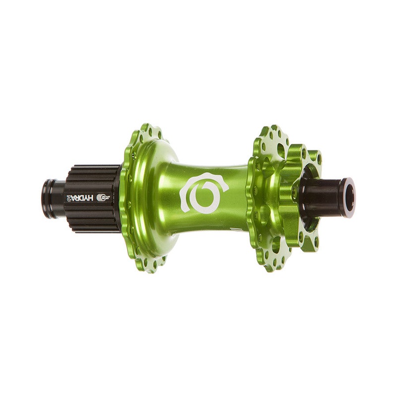 Industry Nine Hydra 2 Boost MicroSpline Disc Hub Rear 32H 12mm TA 148mm Shimano Micro Spline Lime