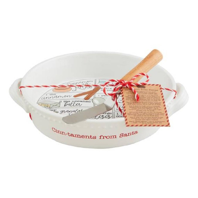 Mud Pie Cinnamon Roll Recipie Baking Dish Set