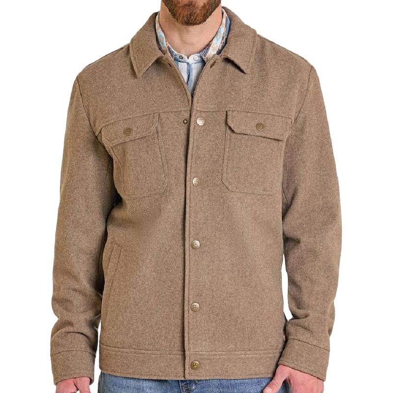 Panhandle Slim Men’s Solid Heather Wool Jacket