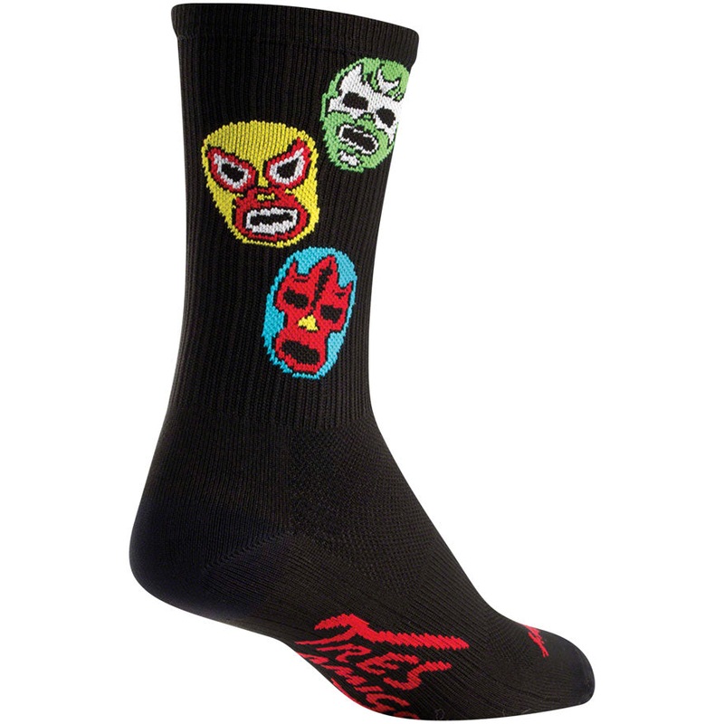 SockGuy SGX Three Amigos Socks – 6″ Black Large/X-Large