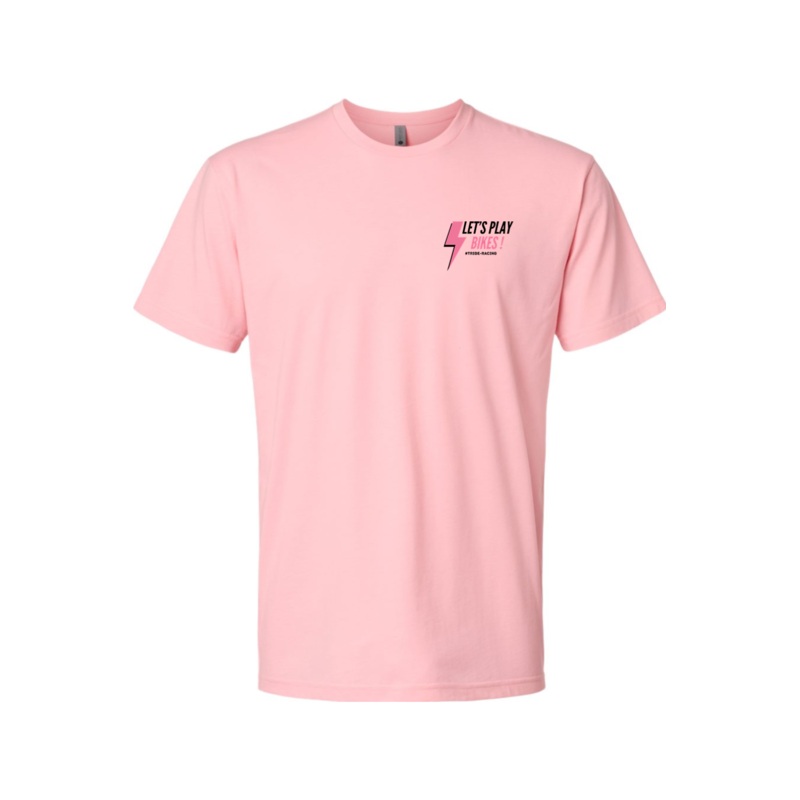 Tribe National 2025 Next Level T-Shirt – Let’s Play Bike – PINK (FE) Heather Light Pink