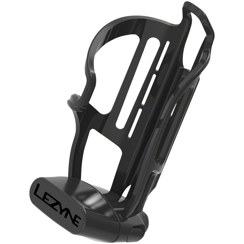 Lezyne Flow Storage Water Bottle Cage Right Hand Loading Black