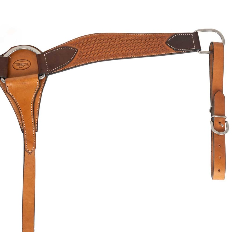 Teskey’s 2-1/2″ Basketweave Breast Collar w/Shell Border