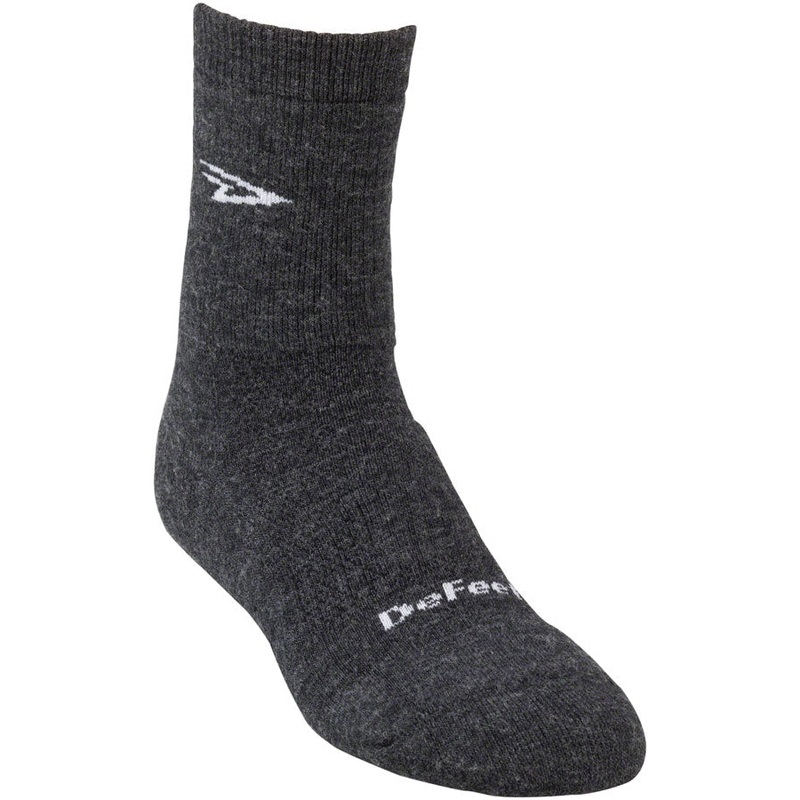Woolie Boolie D-Logo Bike Socks – Dark Gray Dark Gray