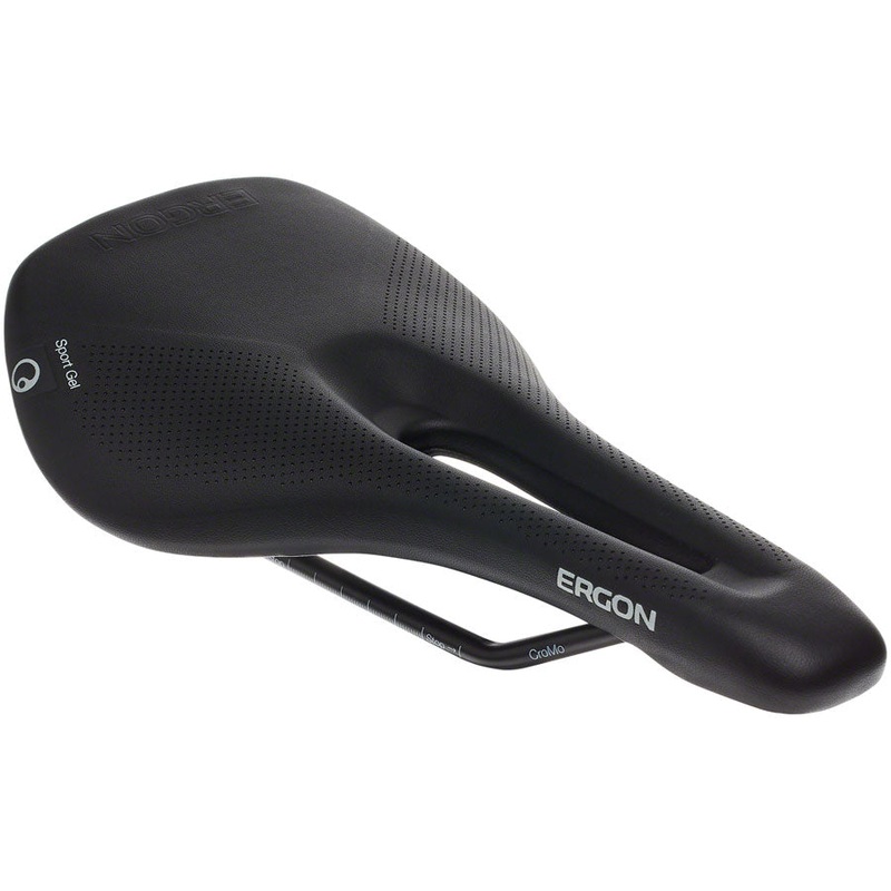 Ergon SR Sport Gel Saddle and Tape – Chromoly Black Women’s Medium/Large