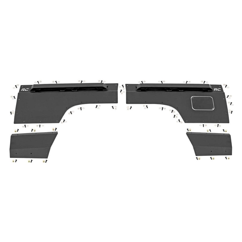Rough Country | Fender & Quarter Panel Armor | Rear | Combo | Jeep Cherokee XJ 2WD/4WD (97-01) | 10579