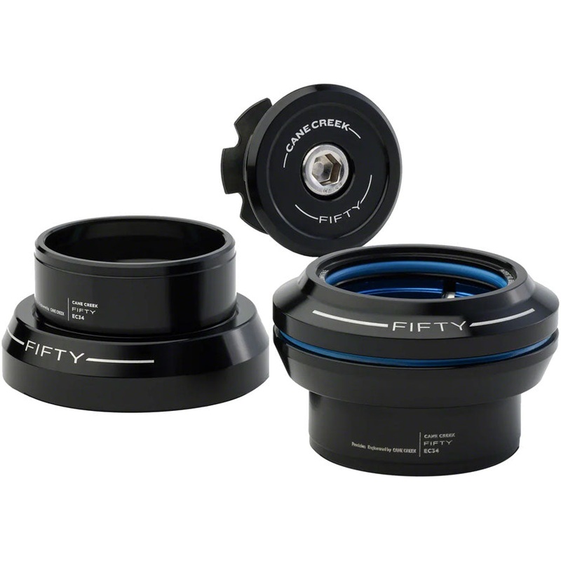 Cane Creek 50 Headset – EC34/28.6 Upper | EC34/30 Lower Straight Black