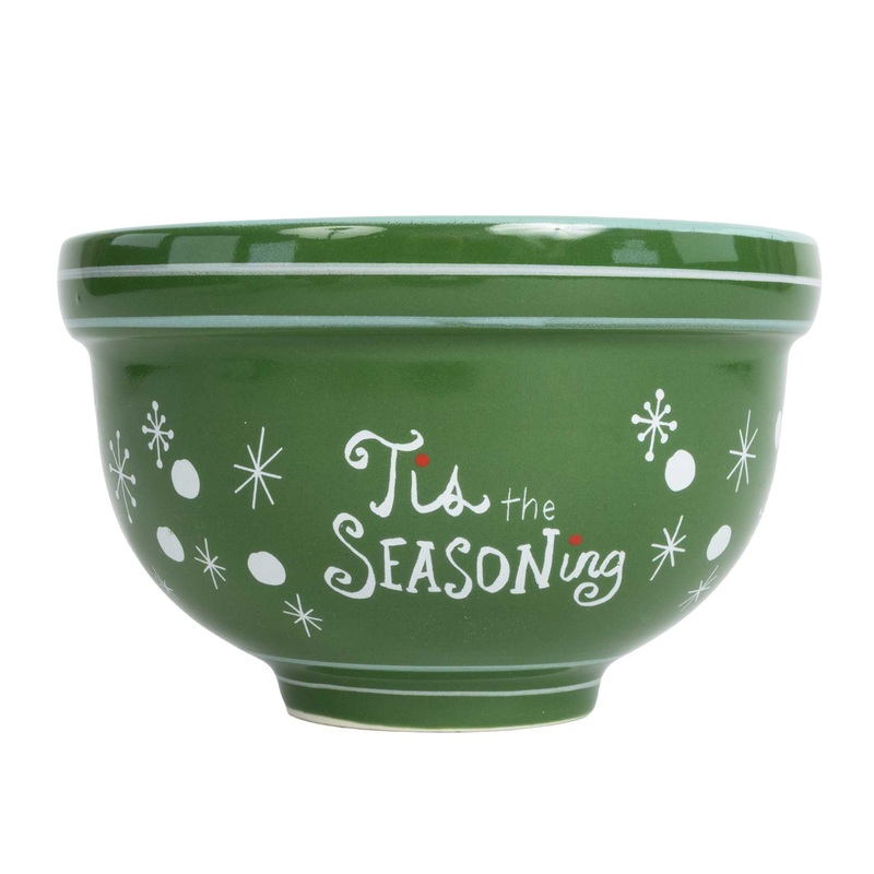 Stoneware Bowl – Snowflakes