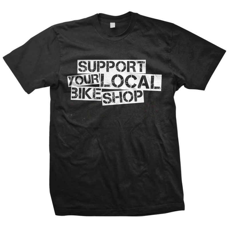 SUPPORT LOCAL BIKE SHOP ClassicT-Shirt (FE) Black