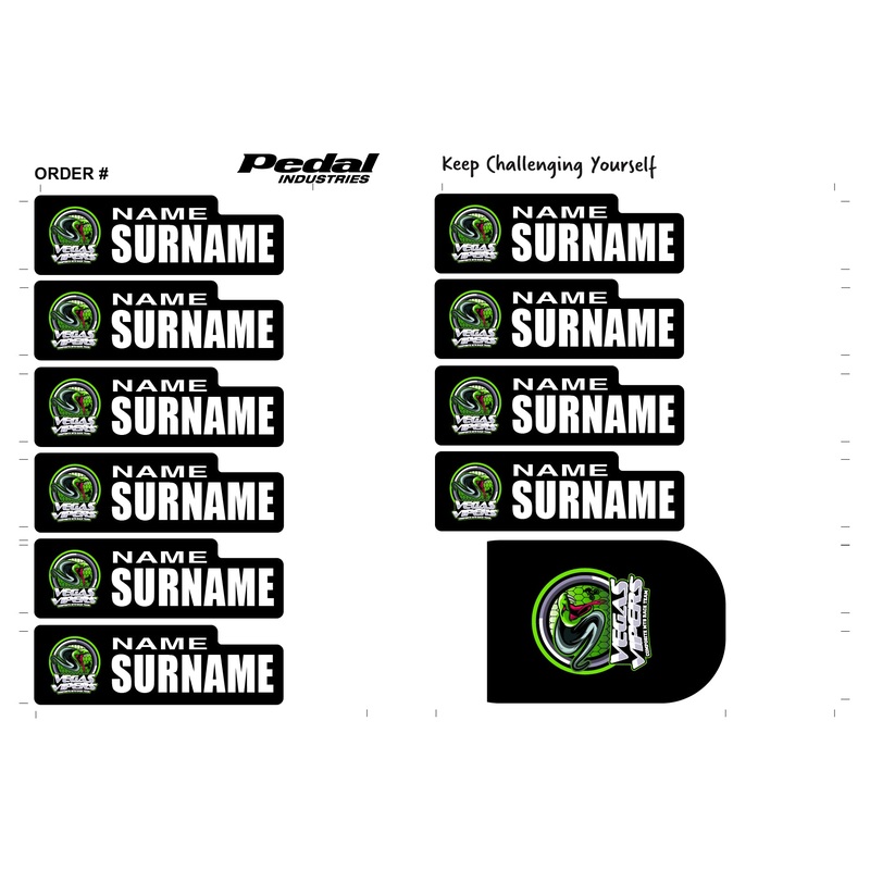 Vegas Vipers 2025 ID Sticker Bikes & Gear