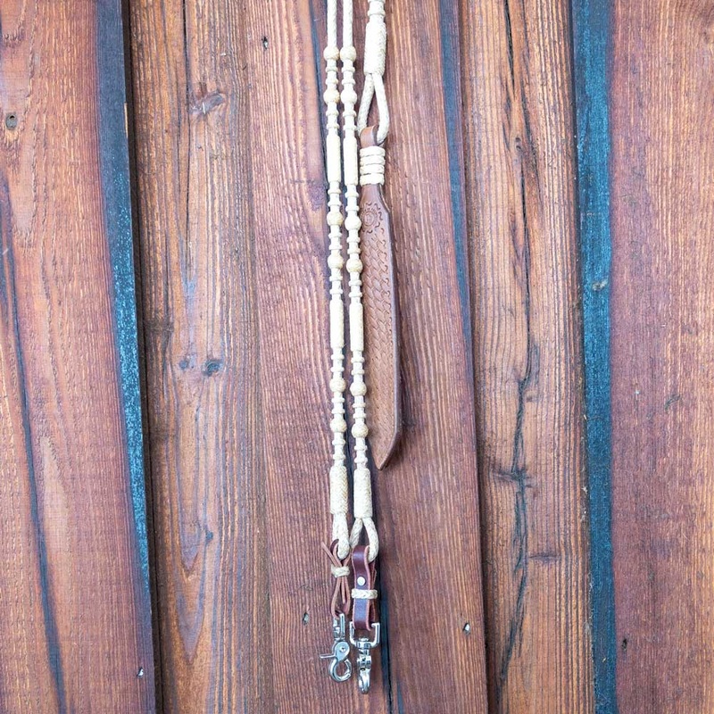 Braided Rawhide Romel Reins