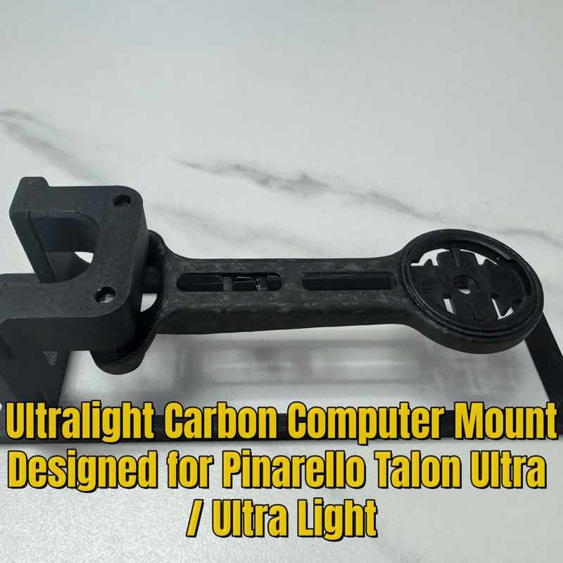 Carbon Computer Mount Compatible with Pinarello Talon Ultra / Light  Garmin / Wahoo