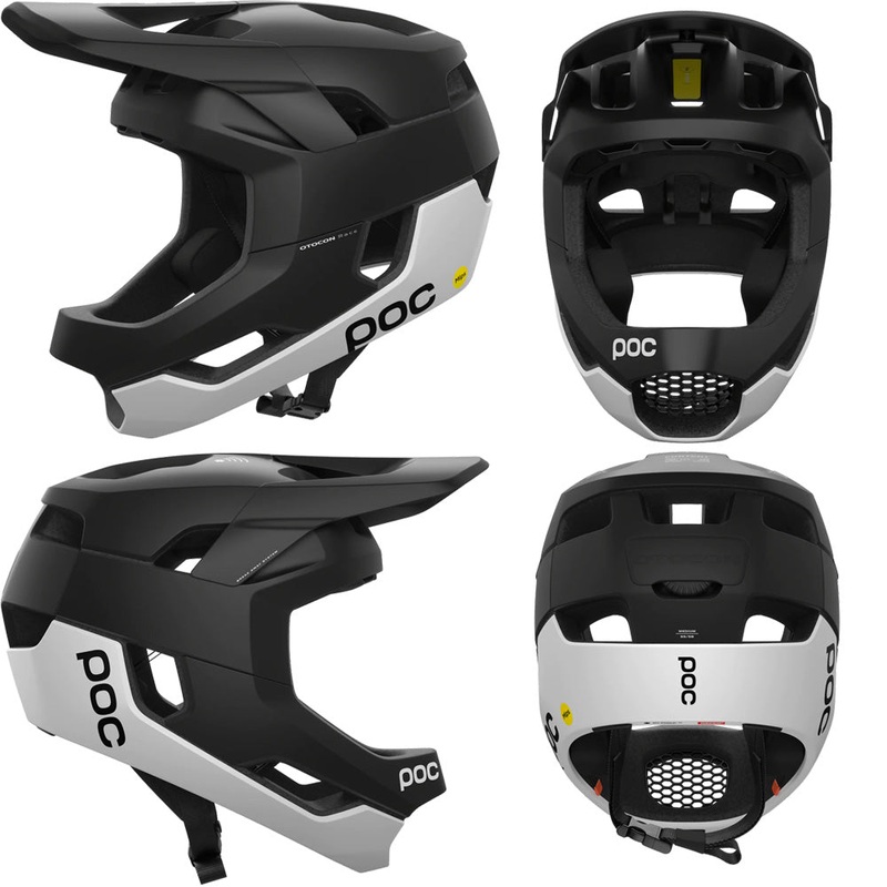 POC Otocon Race MIPS Helmet – S – Uranium Black – Hydrogen White Matte