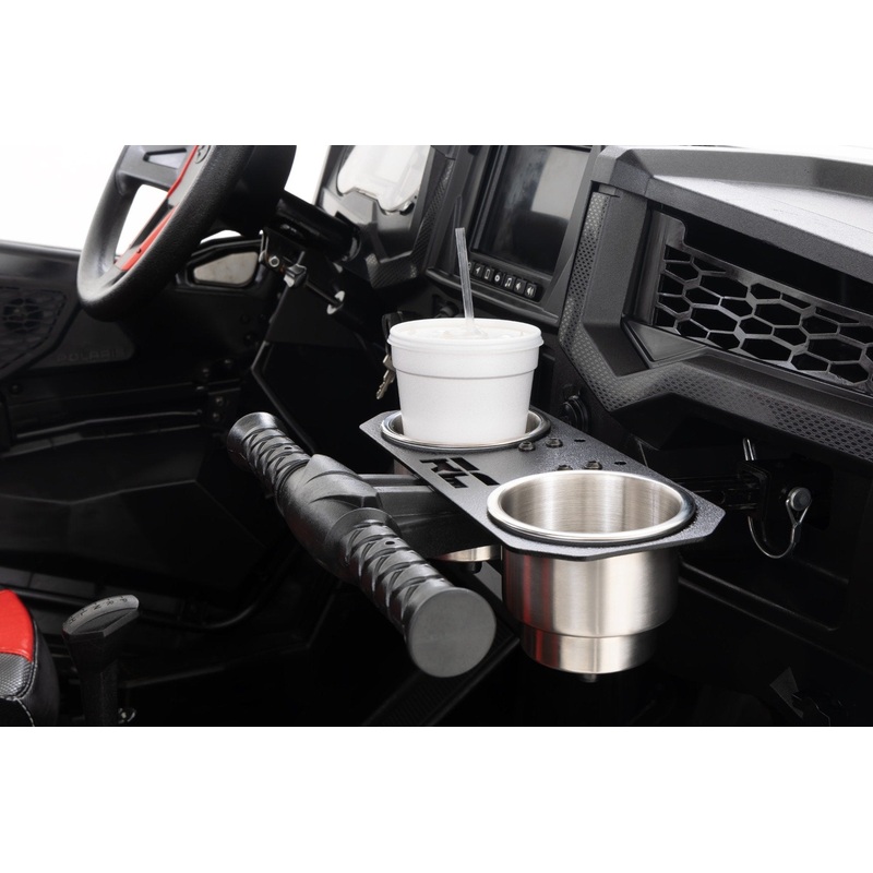 Rough Country | Passenger Grip Handle Dual Cup Holder | Polaris RZR S 570/RZR S4 1000  | 93058