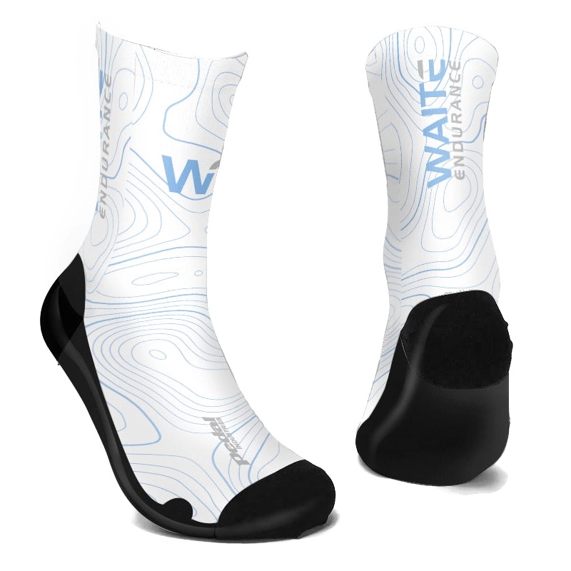 Waite Endurance 2023 SUBLIMATED SOCK WHITE